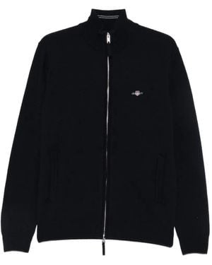 GANT Cardigan Aus Lammwolle - Schwarz