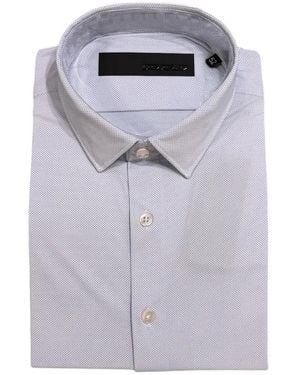 Rrd Micro-Pattern Button-Up Shirt - Grey