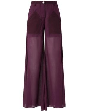 Pinko Pantaloni A Palazzo - Viola