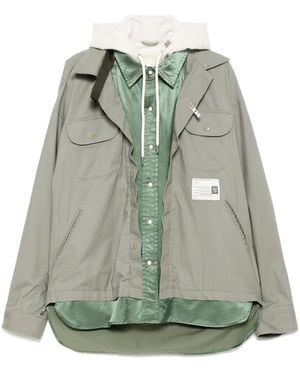 Maison Mihara Yasuhiro Veste À Triple Superposition - Green