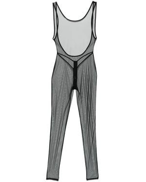 Maison Close Pure Tentation Mesh-Catsuit - Grau