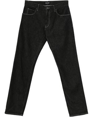 Giorgio Armani Contrast-Stitching Jeans - Black