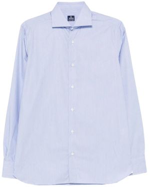 Truzzi Striped Cotton Shirt - Blue