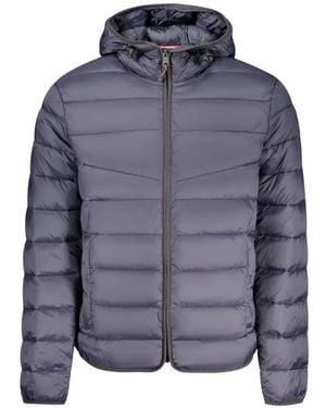 Napapijri Quilted Hooded Jacket - Blue