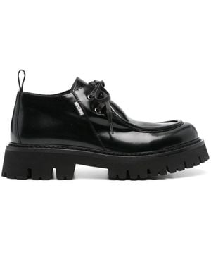 Moschino Leather Derby Shoes - Black