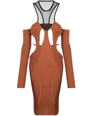 【Nensi Dojaka】カットアウトホルターネックミニドレス ミニドレス キャバドレス Aライン レース 大人可愛い お洒落