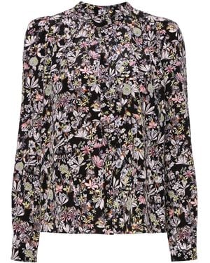 Zadig & Voltaire Tchin Kaya Bluse Mit Blumigem Print - Schwarz