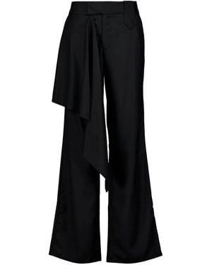 Johanna Ortiz Outlaw Hose mit Drapierung - Schwarz