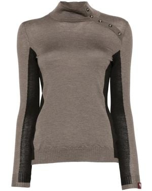 Antonio Marras Pull À Empiècements Et Détail Boutonné - Grey