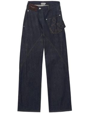 JW Anderson Twisted Workwear Denim Jeans - Blue