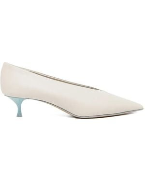 Le Monde Beryl Babouche Court Shoes - White