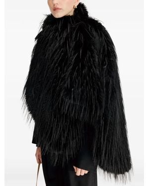 Loulou de Saison Zari Cape Aus Faux Fur - Schwarz