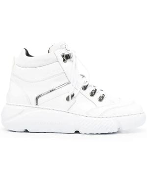Casadei Modern Leather Ankle Boots With Padded Collar - White
