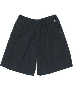 Acne Studios Bermudas a rayas diplomáticas - Azul