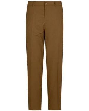 Moncler Technical Cotton Trousers - Natural