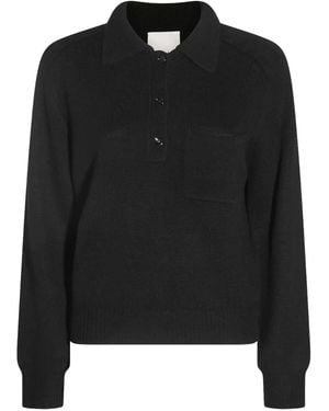 Allude Polo-neck patch-pocket sweater - Negro