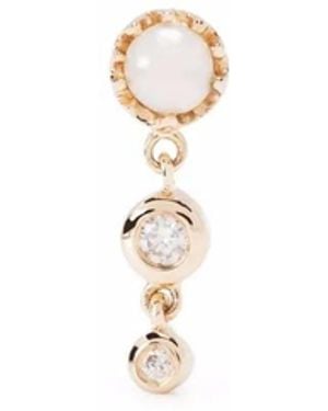 Maria Black 14Kt Diamond Lustre Stud Earring - White
