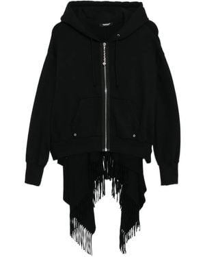 Undercover Scarf Hoodie - Black