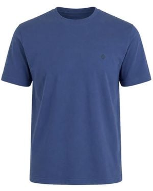 Samsøe & Samsøe Saotto Logo-Embroidered T-Shirt - Blue