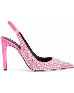 Giuseppe Zanotti Diorite ビジュートリム パンプス - ピンク