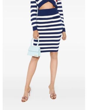 KENZO Rock Striped Midi Skirt - Blue