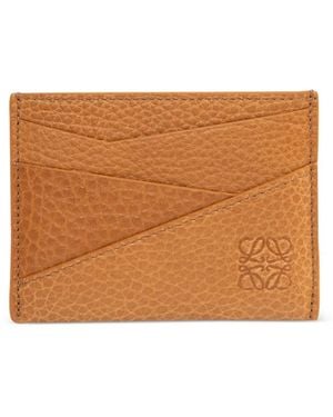 Loewe Puzzle Leather Card Holder - Brown
