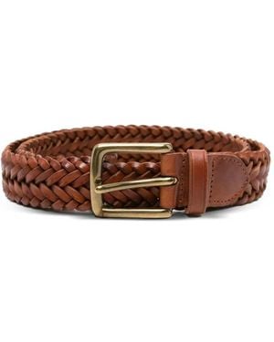 Dragon Diffusion Woven Buckle Belt - Brown