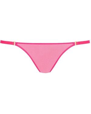 Maison Close Corps À Corps Neon Semi-Sheer Thong - Pink