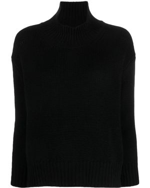 Liska Ribbed-Knit Cashmere Jumper - Black