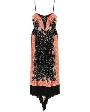 Rabanne All-Over Floral-Print Dress - White