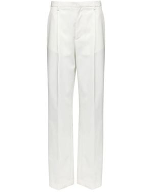 MM6 by Maison Margiela Pleated Tailored Trousers - White