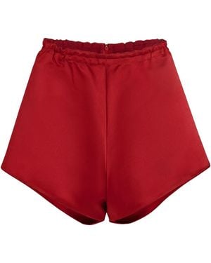 Giambattista Valli Elasticated-Waist Shorts - Red