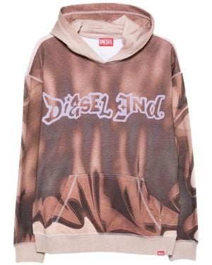 DIESEL Hoodie À Imprimé Graphique - Rose