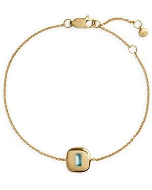 Monica Vinader Gemdrop Topaz Bracelet - Metallic