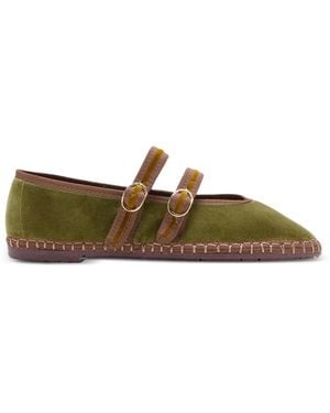 Flabelus Claire Ballet Flats - Green