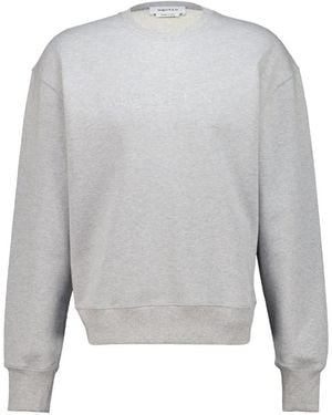McQueen Embossed-Logo Sweatshirt - Gray