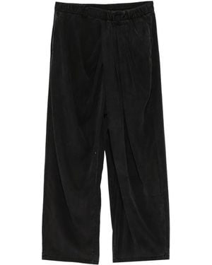 CROQUIS Logo-Patch Trousers - Black