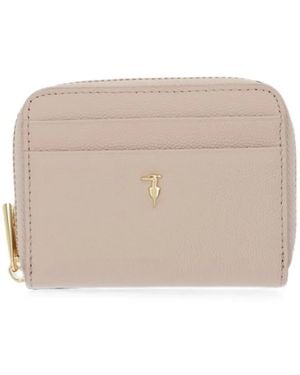 Trussardi Zip-Fastening Card Wallet - Natural