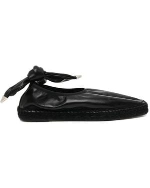 Toga Chain-Detail Flats - Black