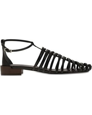 Tod's Leather Sandals - Black
