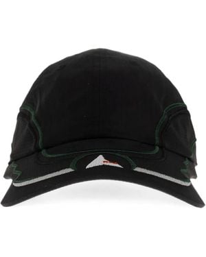 ROA Embroidered-Logo Baseball Cap - Black