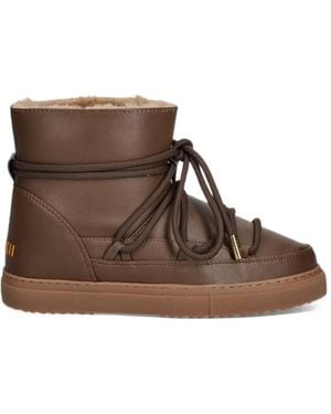 Inuikii Lace-Up Shearling-Lined Boots - Brown