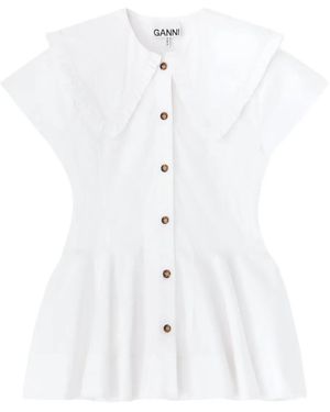 Ganni Organic Cotton Shirt - White