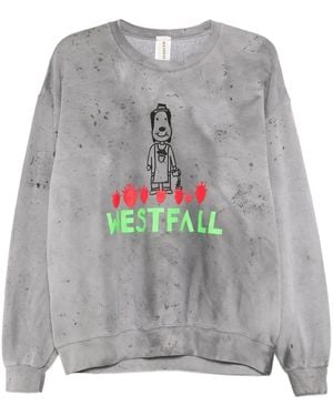 WESTFALL Cartoon-Print Sweatshirt - Grey