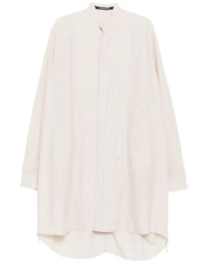 Julius Shirred Shirt - White