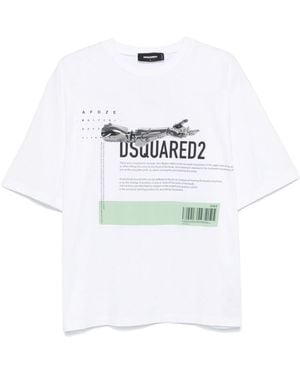 DSquared² Graphic-Print T-Shirt - White