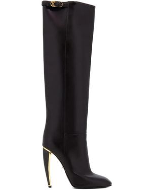 Roberto Cavalli Fang Heel Boots - Black