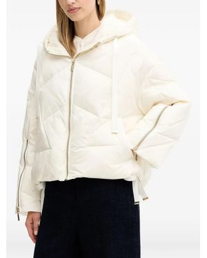 Twinset Hooded Full-Zip Jacket - White