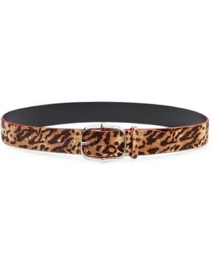 Isabel Marant Lapae Leather Belt - White