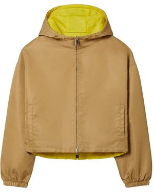 Tory Burch Reversible Cropped Nylon Jacket - Yellow